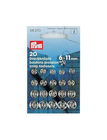 Boutons pressions métal -...